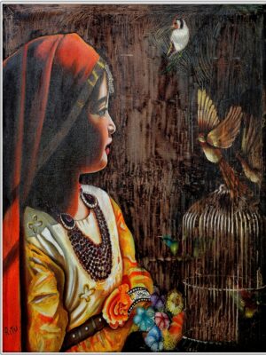 Girl with Free Birds